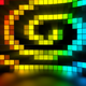 Neon Tiles Stage Light - Colorful Spiral - VideoHive Item for Sale