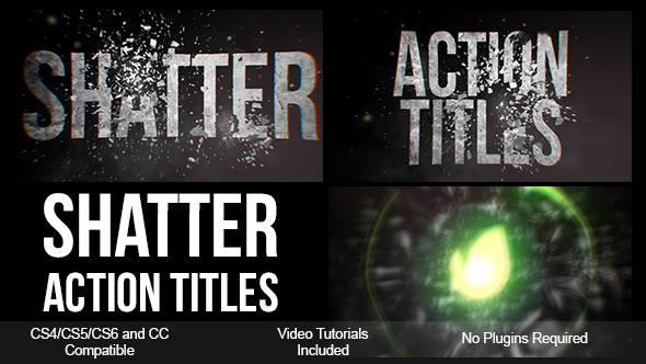 Shatter Action Titles - VideoHive 16122557