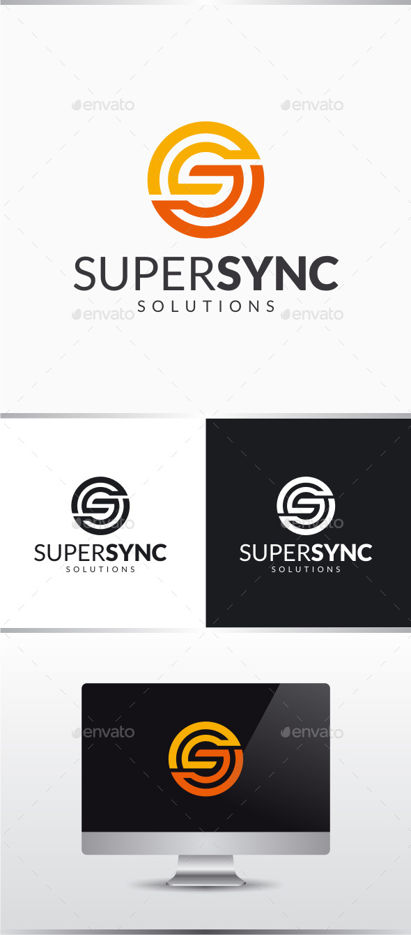 Super Sync - Letter S Logo - Letters Logo Templates