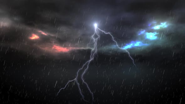 Lightning, Rain & Storm