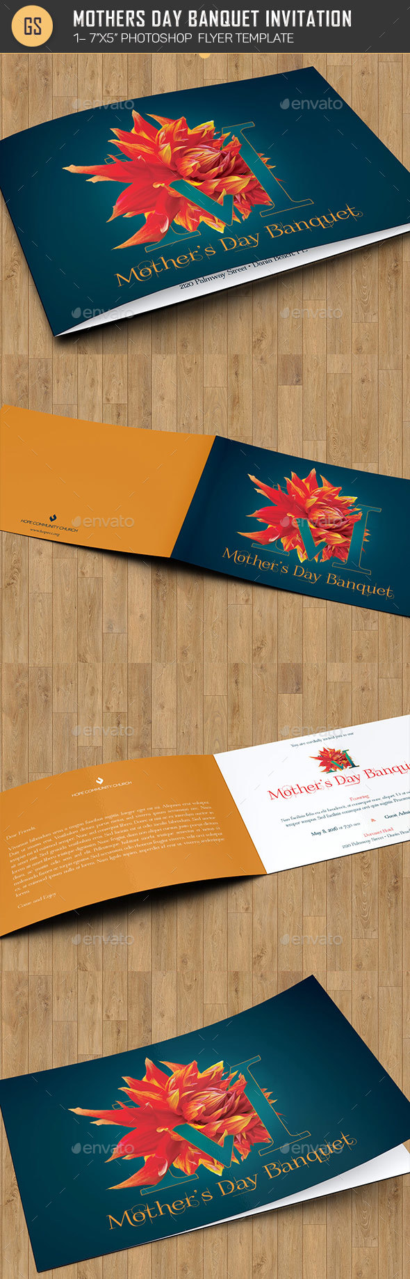 Mothers Day Banquet Invitation Template - Invitations Cards & Invites