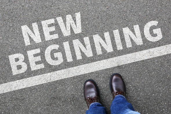 New beginning beginnings old life future past goals success decision change