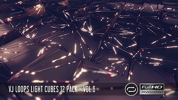 VJ Loops Light Cubes Vol.6 - 12 Pack