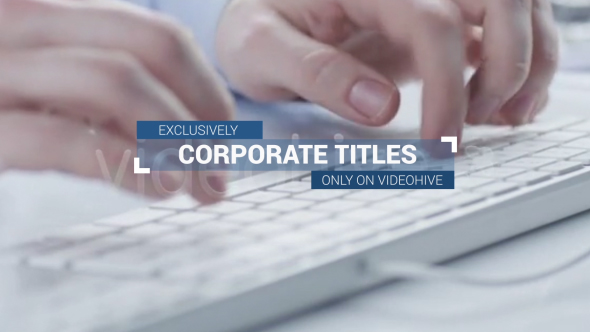 Corporate Titles and - VideoHive 16132729