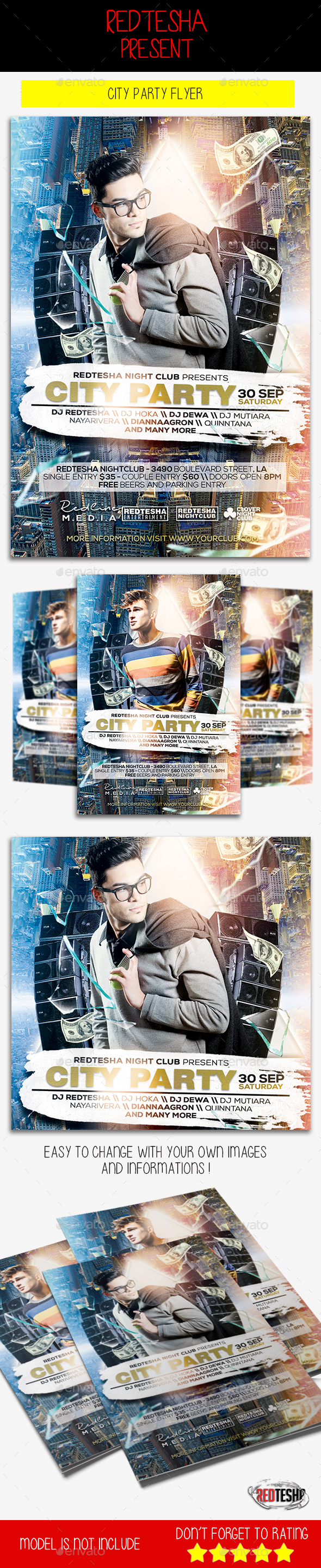 City Party Flyer - Clubs & Parties Events