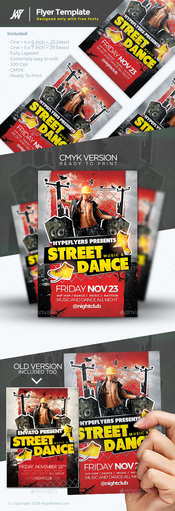 Street Music and Dance Flyer - Clubs & Parties Events