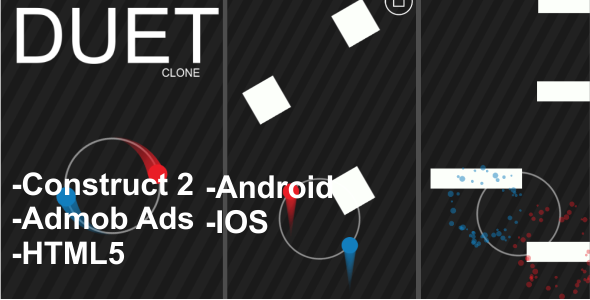 Download Sourcode
DUET Clone - HTML5, ANDROID, IOS Mobile Game + Admob nulled version