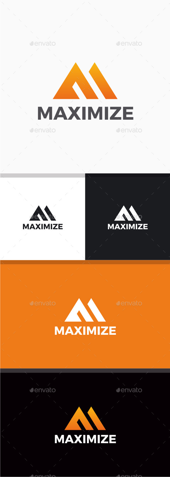 Maximize - Letter M Logo - Letters Logo Templates