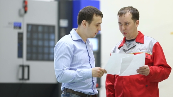 Workers Of An Industrial Enterprise