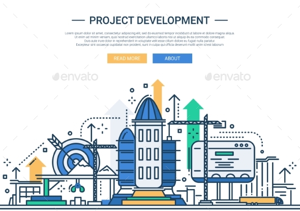 Project Development - Line Design Website Banner