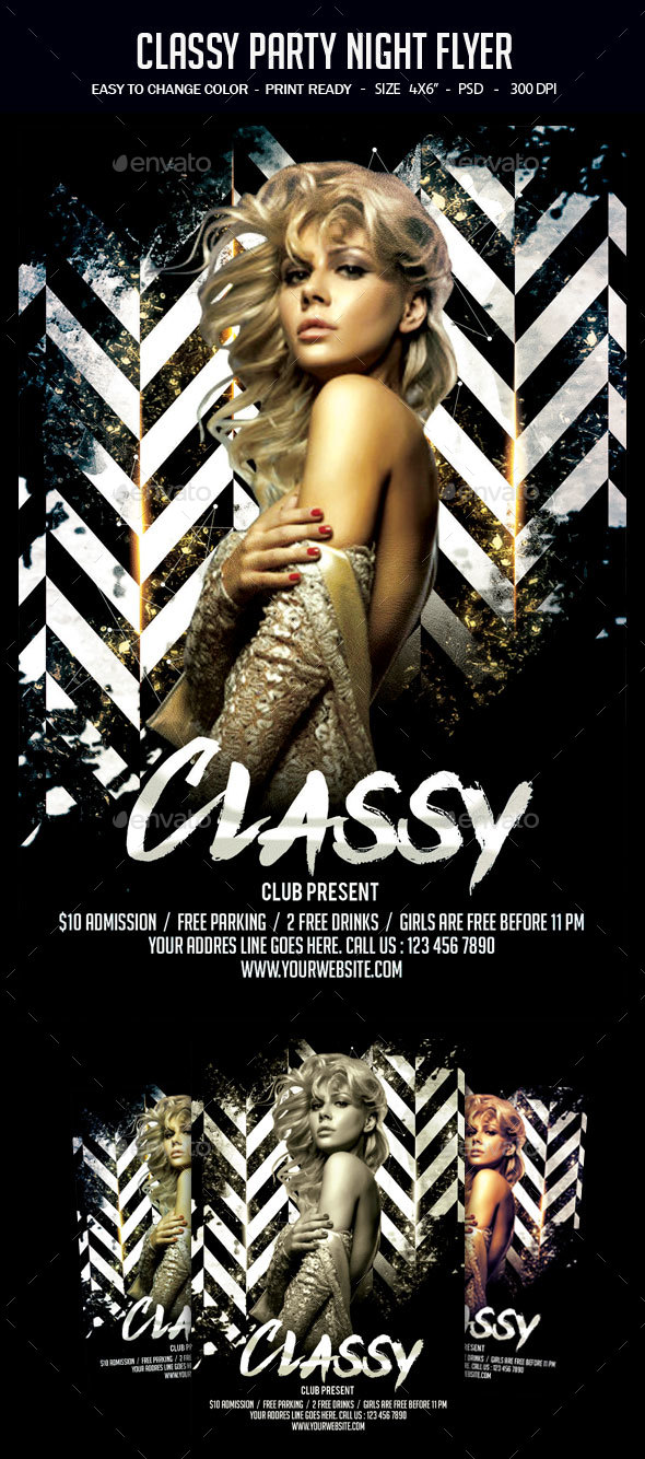 Classy Party Night Flyer By Studiorgb