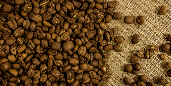 Rotating Coffee Beans