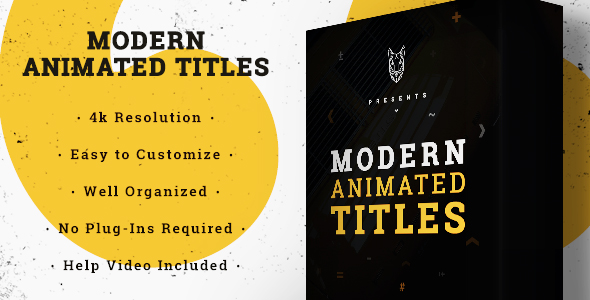 Modern Animated Titles - VideoHive 16088331
