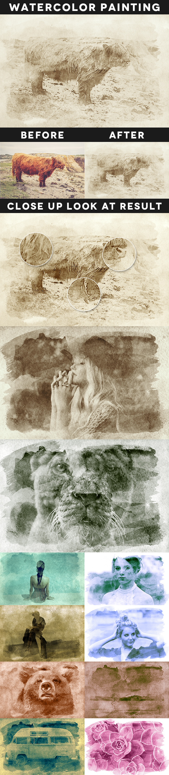 Creative Watercolor Painting Vol. 01 - Photo Effects Actions