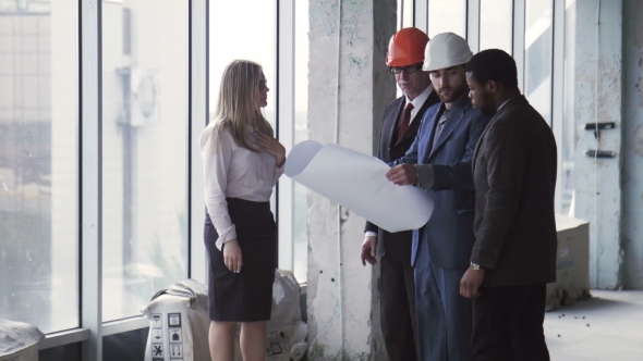 Architects Discussing The Interior And Exterior alt