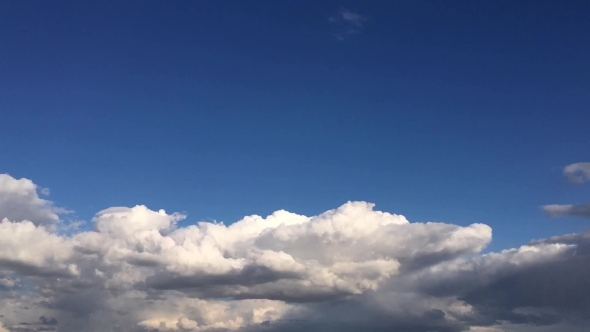 Timelaps Skyline View Above The Clouds From Air Plane 