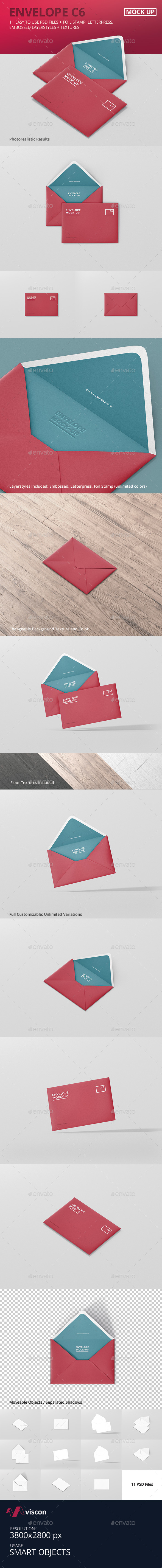 Envelope C6 Mock-Up - Stationery Print