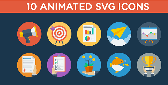 Download Animated SVG Business Strategy Icons by Krafted | CodeCanyon