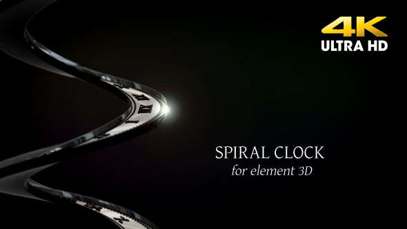 Spiral Clock Element - VideoHive 16153008