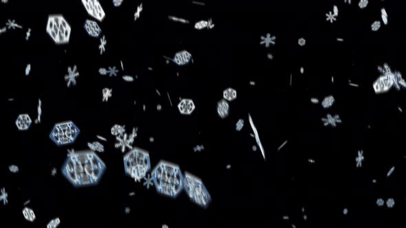 Christmas Snowflakes Particle