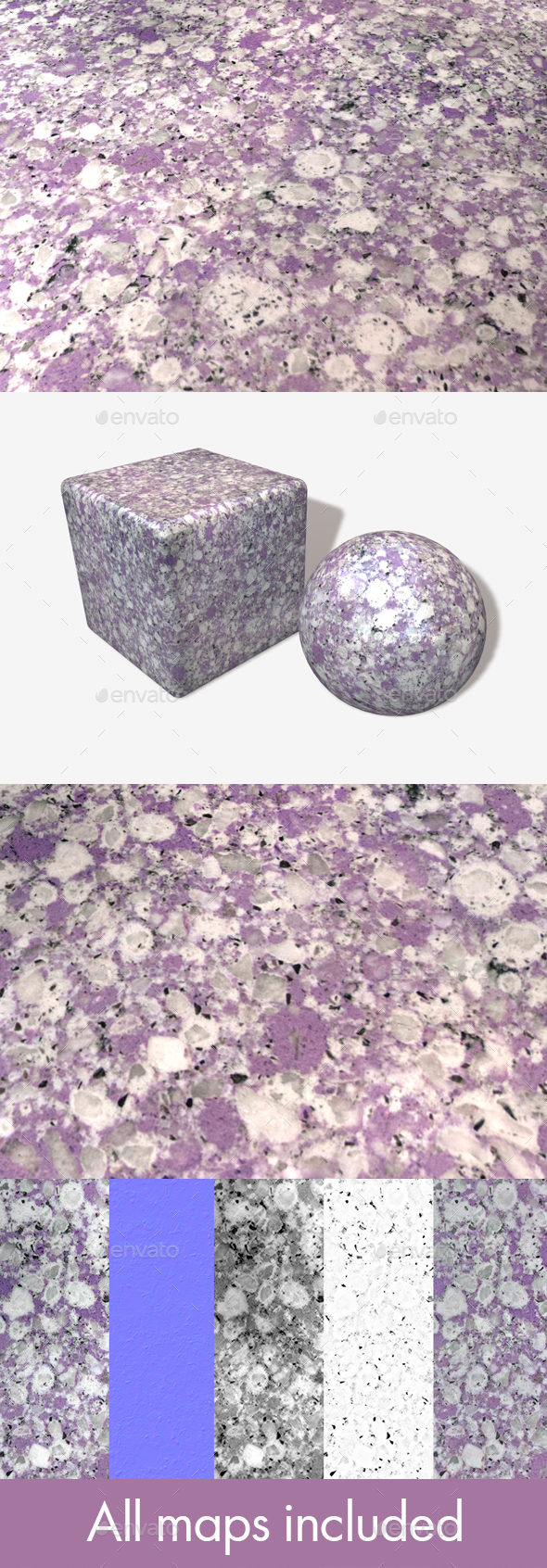 Purple Marble Seamless - 3Docean 16154275