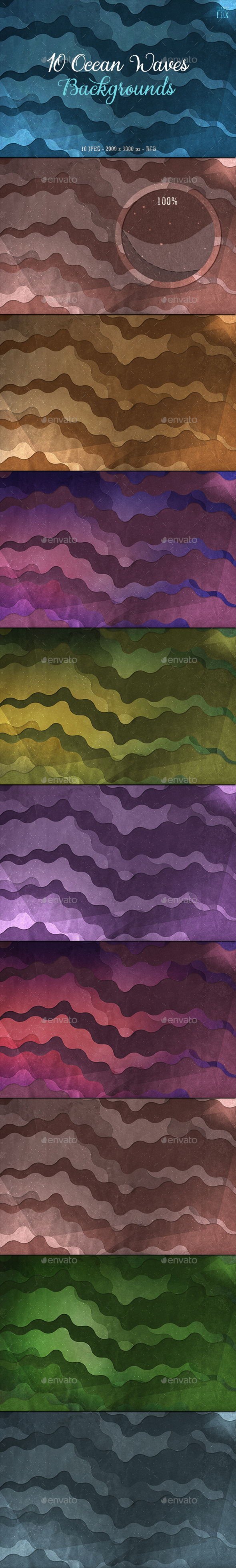 Ocean Waves Backgrounds - Abstract Backgrounds
