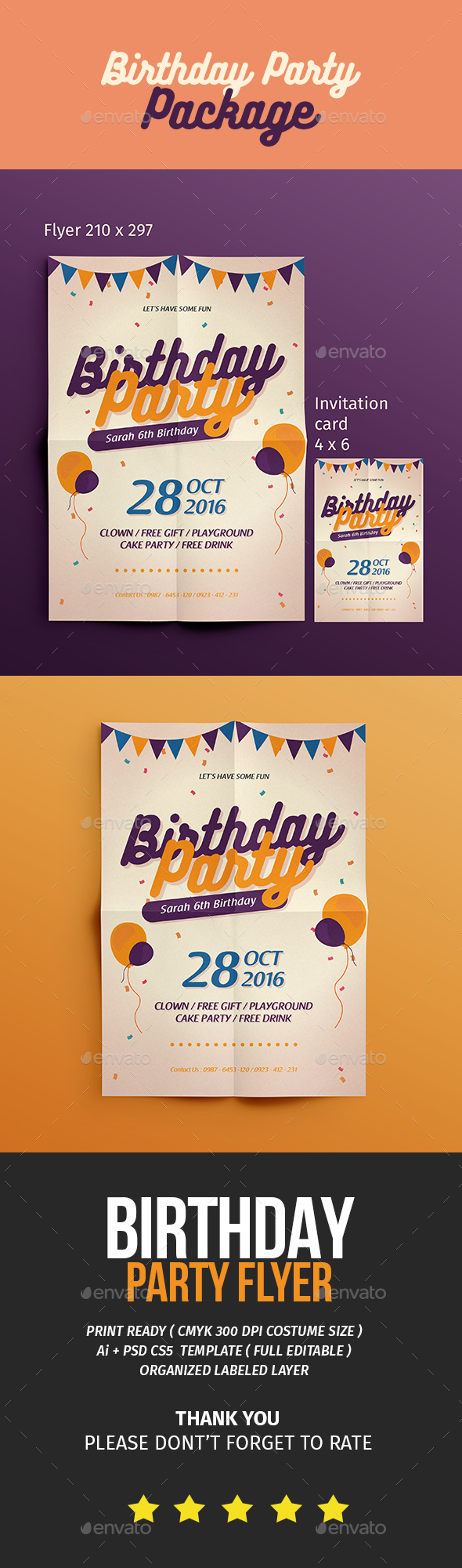 birthday flyer invitation events flyers