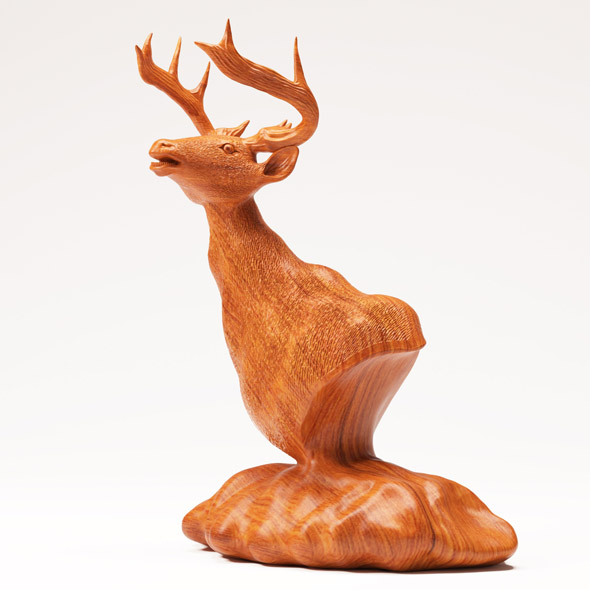 Wood Statuette Proud - 3Docean 16167490