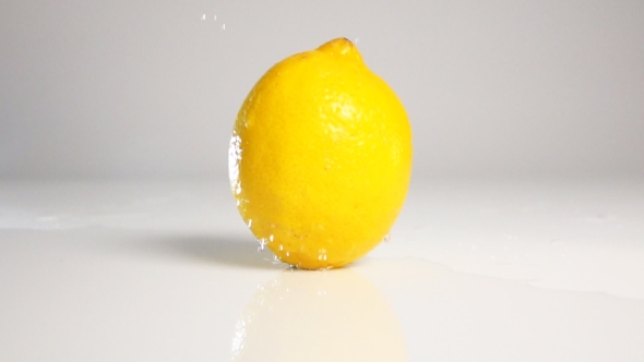 Lemon Movie Down On White Surface alt