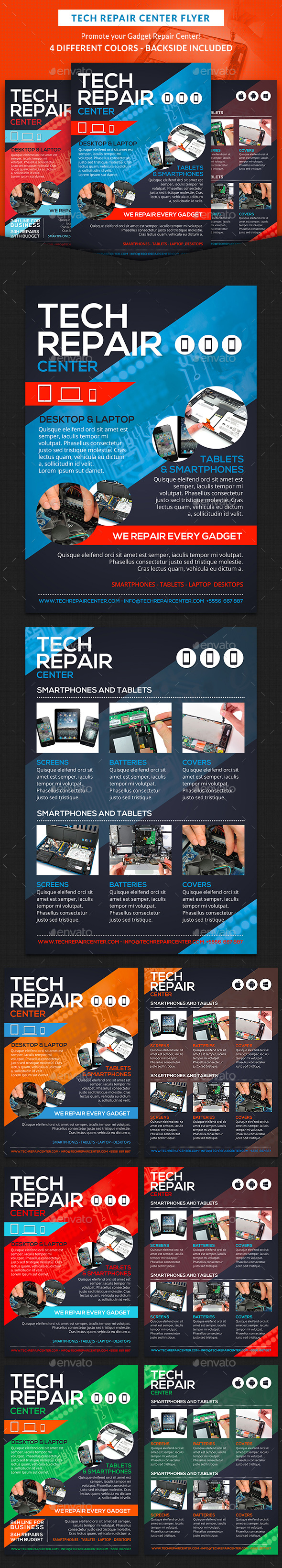 Tech Repair Center Flyer - Commerce Flyers