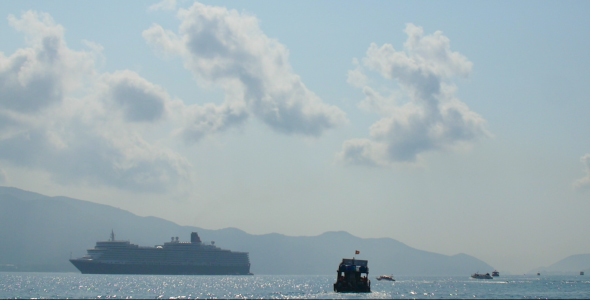 View of Sea, Ships and Cruise Liner