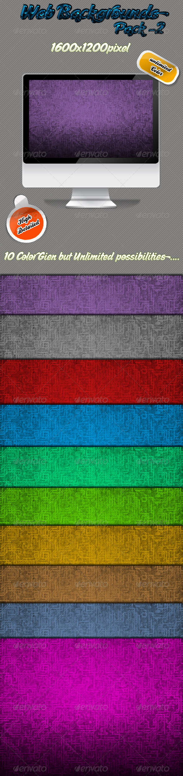 Web Backgrounds Pack 2 - Miscellaneous Backgrounds