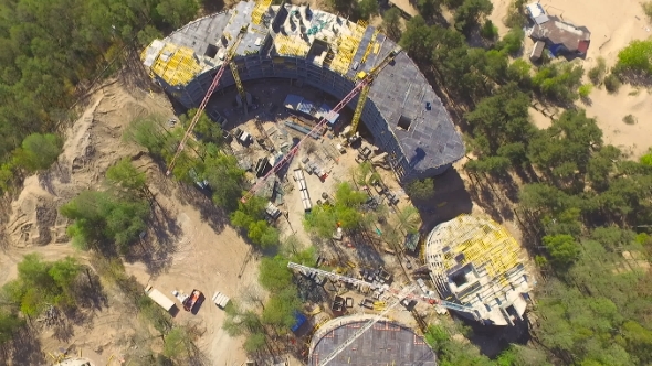 Aerial View Of Construction Site alt