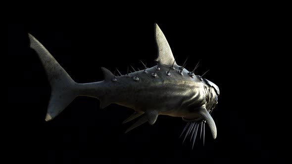 Megalodon Robot animation 8 alpha