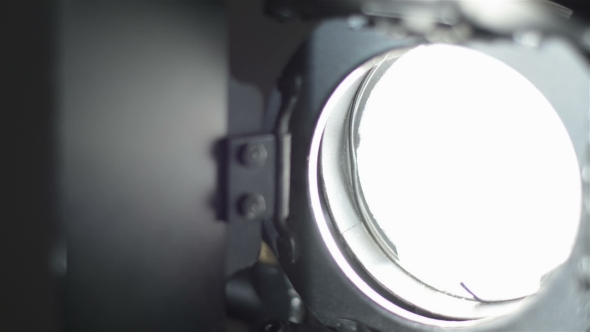 The Camera Zooms In To The Spotlight