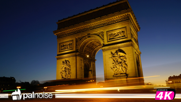 Arch of Triumph Champs Elysees, Paris France