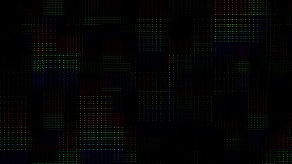 4k RGB Dots. Loop Overlay