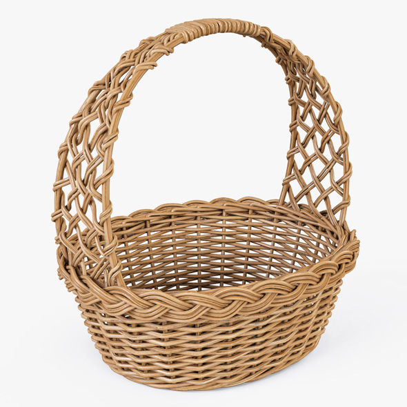 Wicker Basket 04 - 3Docean 16203603
