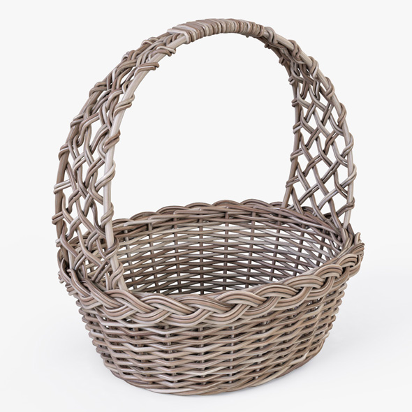 Wicker Basket 04 - 3Docean 16204292