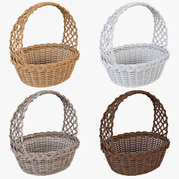 Wicker Basket 04 - 3Docean 16204779