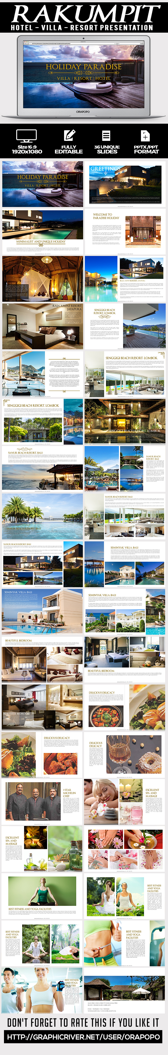 Rakumpit ~ Hotel and Resort Presentation Template - Creative PowerPoint Templates