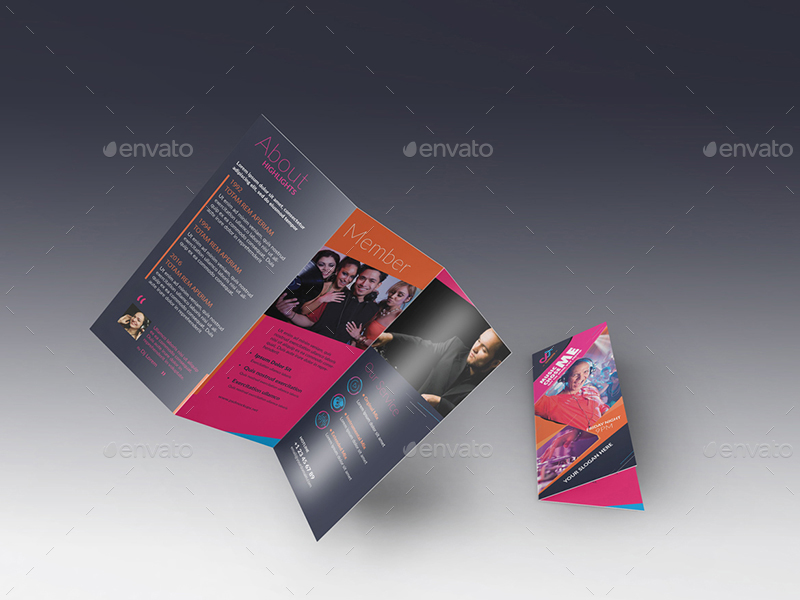 DJ/ Trifold Brochure Template02, Print Templates | GraphicRiver