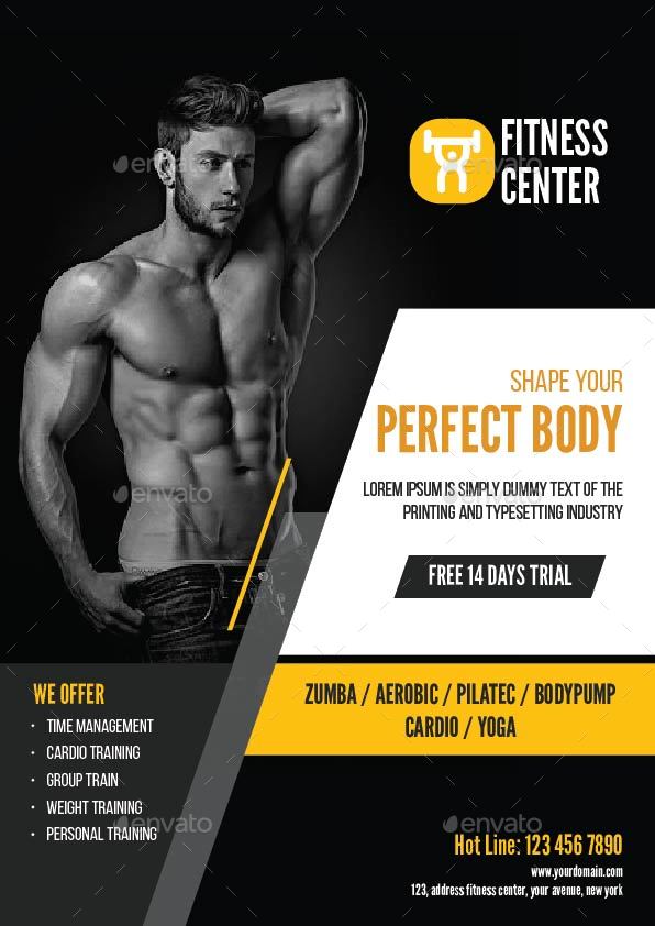 fitness flyer by ming-ming | GraphicRiver