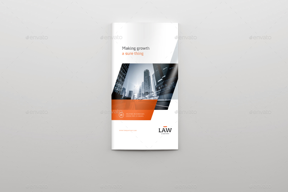 4xDL Double Gate Fold Brochure Mockup 2 by 89PixeL