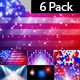 July 4th USA Patriotic Background-6 Pack - VideoHive Item for Sale
