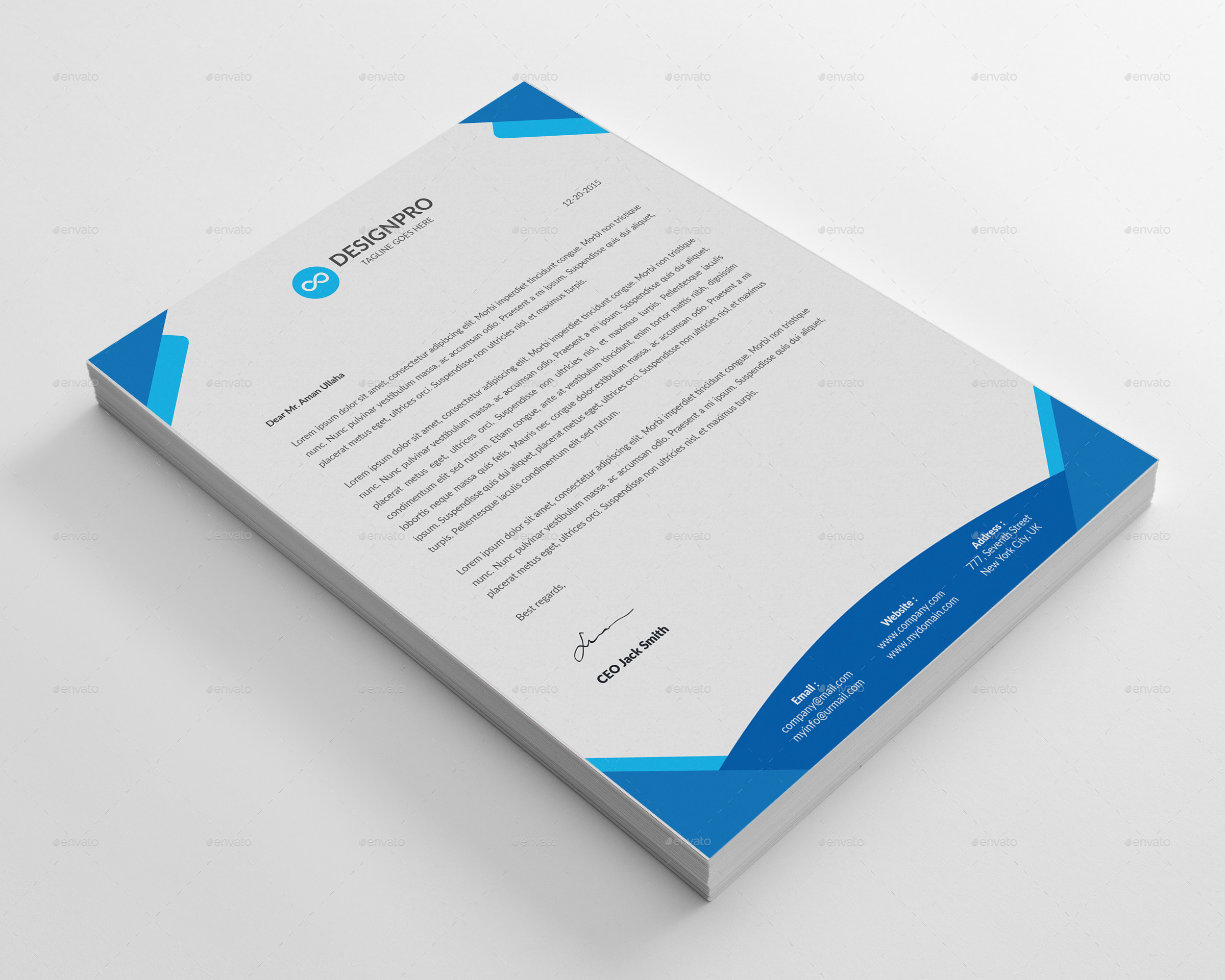 Letterhead Template, Print Templates | GraphicRiver