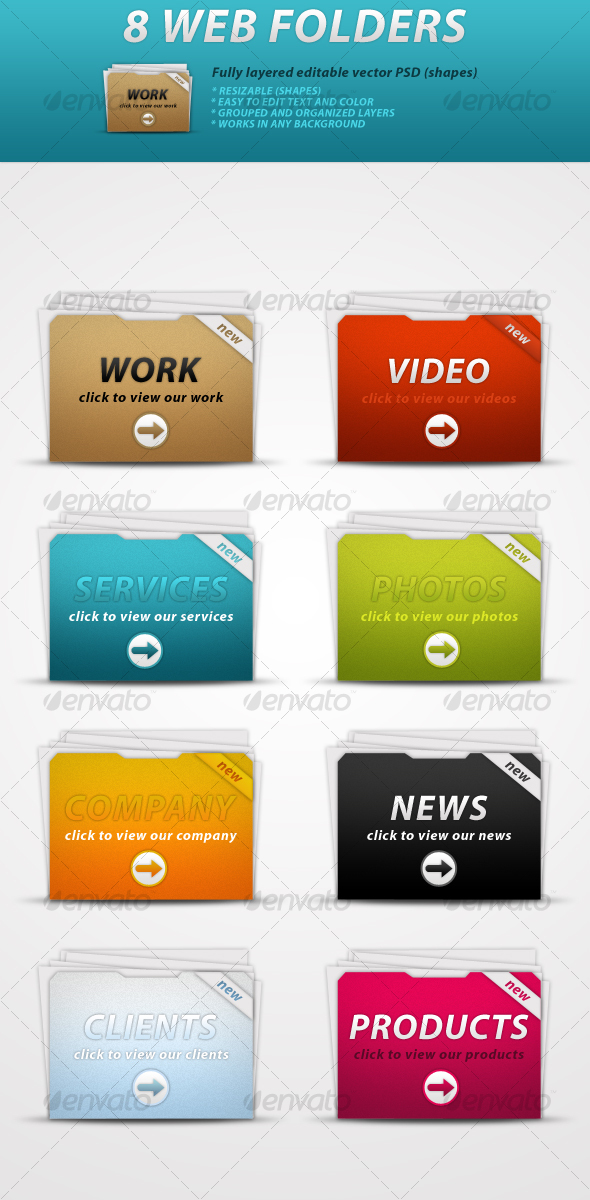 8 Web Folders - Web Elements