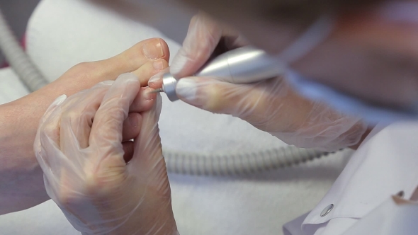 The Process Of Professional pedicure.Spa Treatments, Beauty Center alt