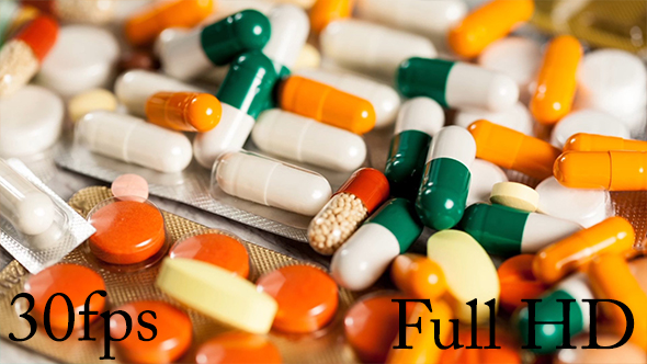 Bunch Of Colored Pills And Drugs alt