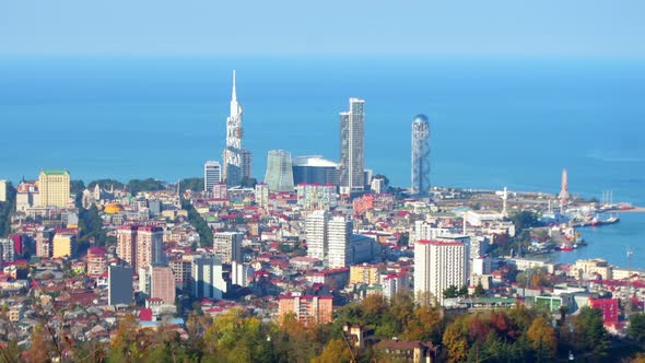 Batum City Panorama Sequence (Static : Zoom In ) alt